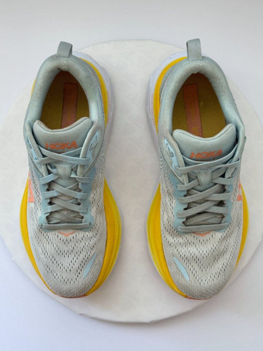 HOKA Bondi 8 Women’s 7.5B Summer Song Country Air Running Shoes 1127952 - Picture 6 of 12
